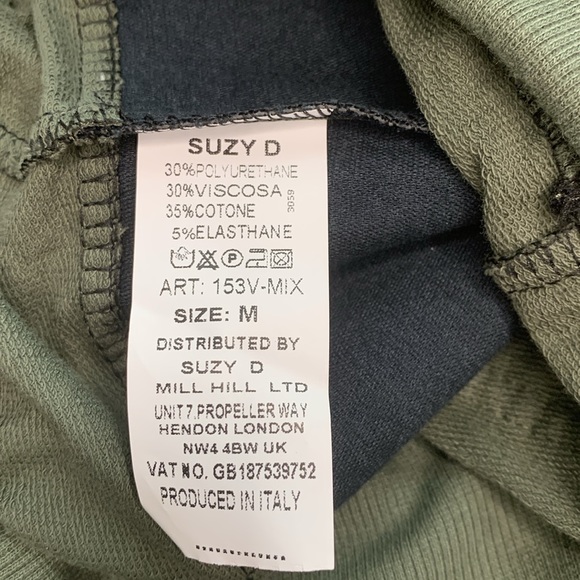 Suzy D Vegan Leather Ultimate Joggers Olive Size Medium - Picture 6 of 8